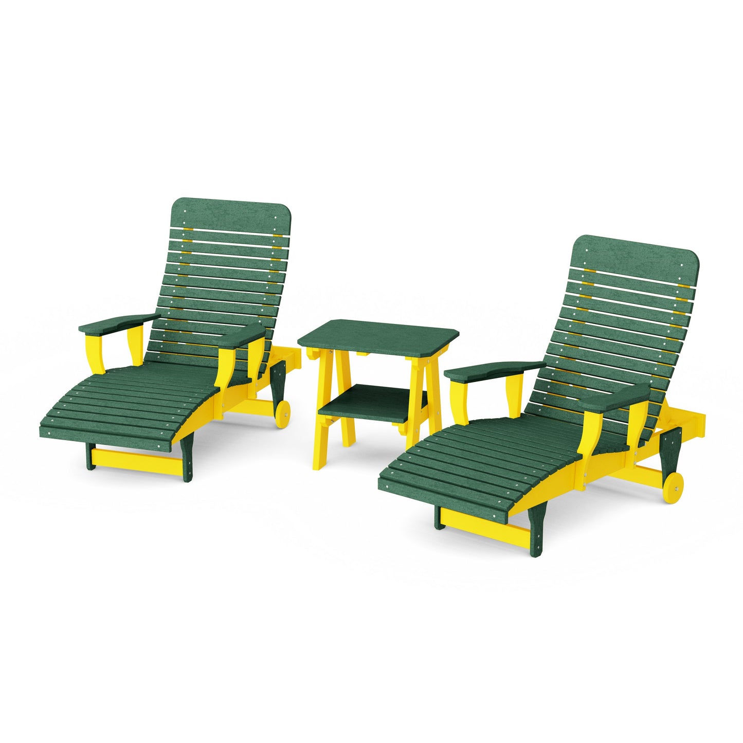 Signature 3-Piece Chaise Lounge with Arms Set