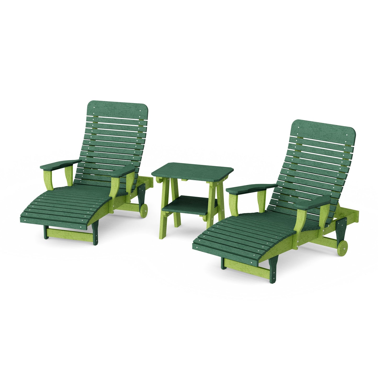 Signature 3-Piece Chaise Lounge with Arms Set