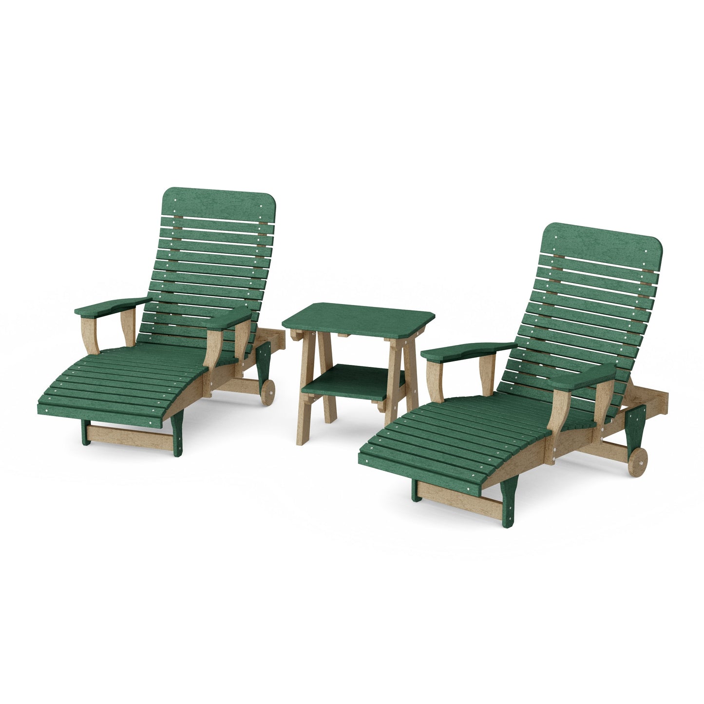 Signature 3-Piece Chaise Lounge with Arms Set