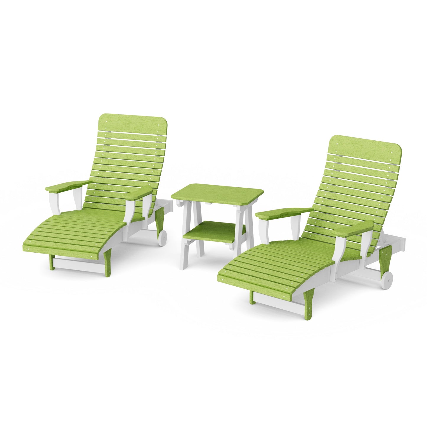 Signature 3-Piece Chaise Lounge with Arms Set