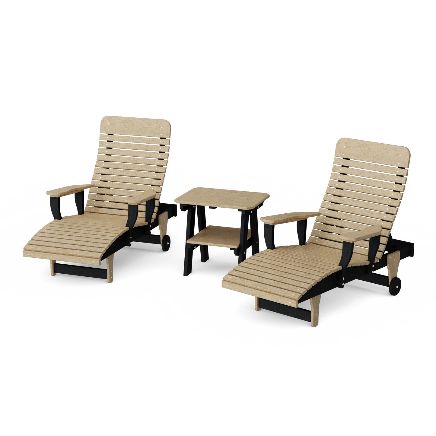Signature 3-Piece Chaise Lounge with Arms Set