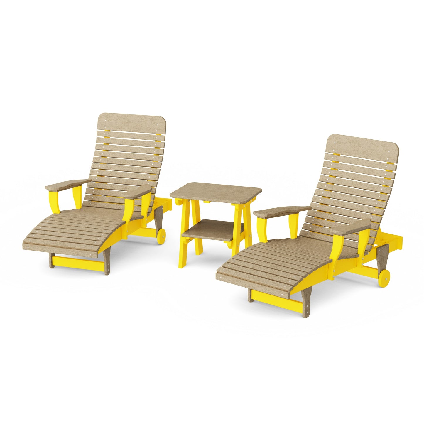 Signature 3-Piece Chaise Lounge with Arms Set