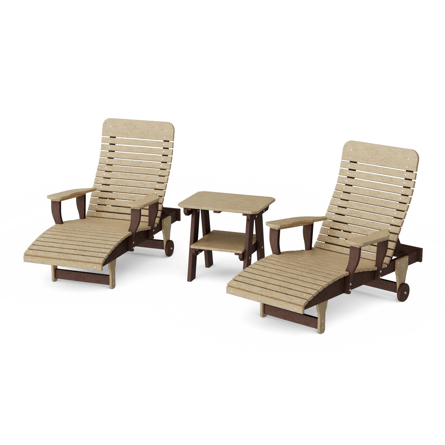 Signature 3-Piece Chaise Lounge with Arms Set