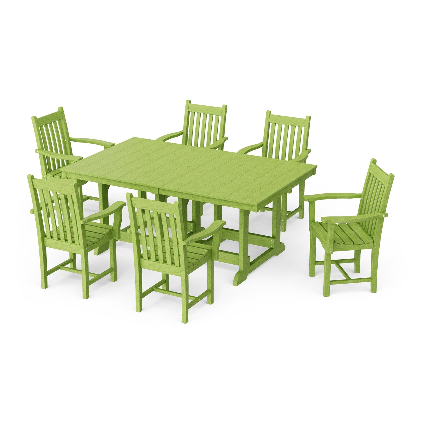 Classic 7-Piece Arm Chair Rectangular Dining Set