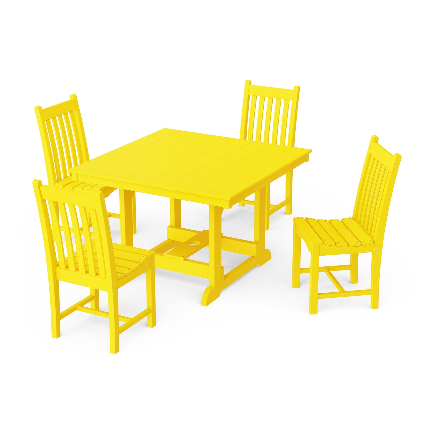 Classic 5-Piece Side Chair Square Dining Set