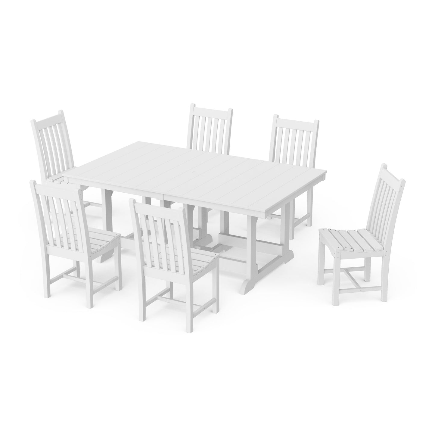 Classic 7-Piece Side Chair Rectangular Dining Set