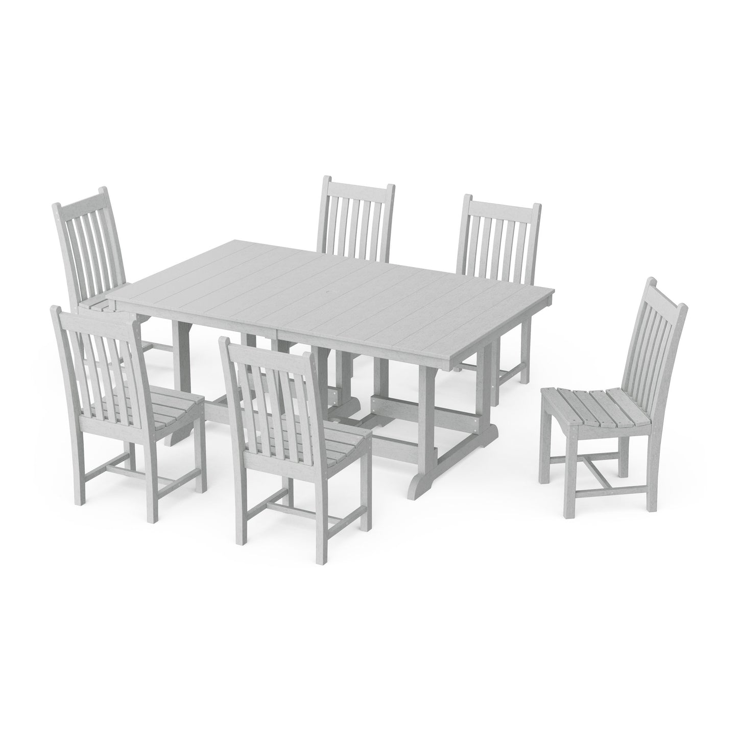 Classic 7-Piece Side Chair Rectangular Dining Set