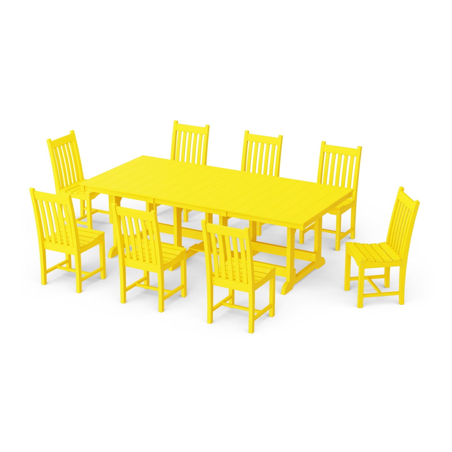 Classic 9-Piece Side Chair Rectangular Dining Set