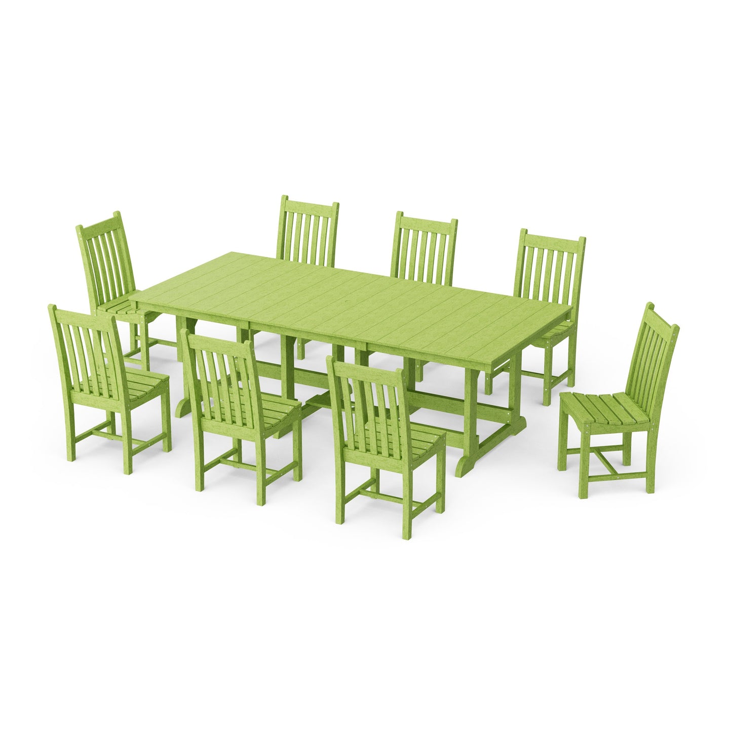 Classic 9-Piece Side Chair Rectangular Dining Set