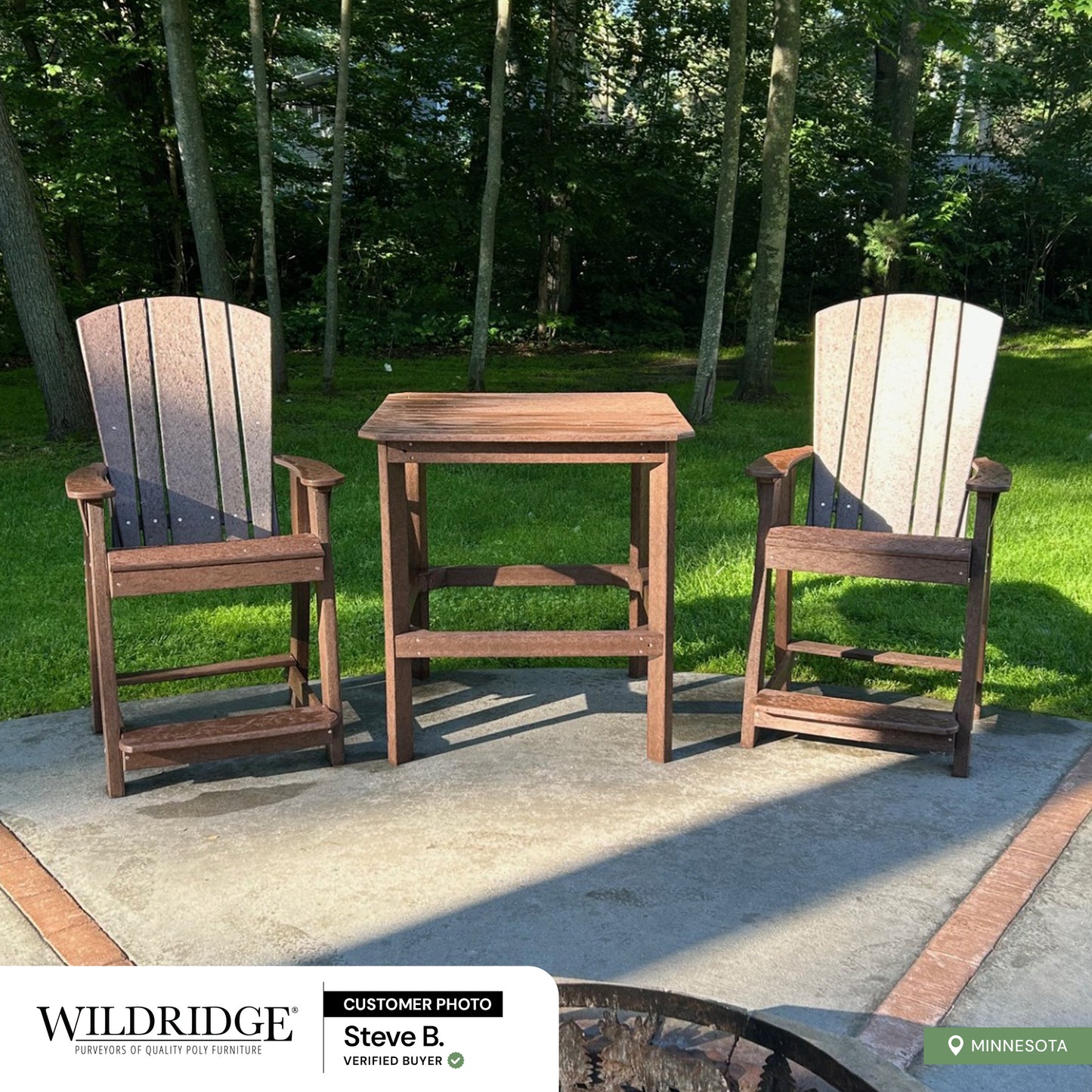brown patio counter chairs with counter height table