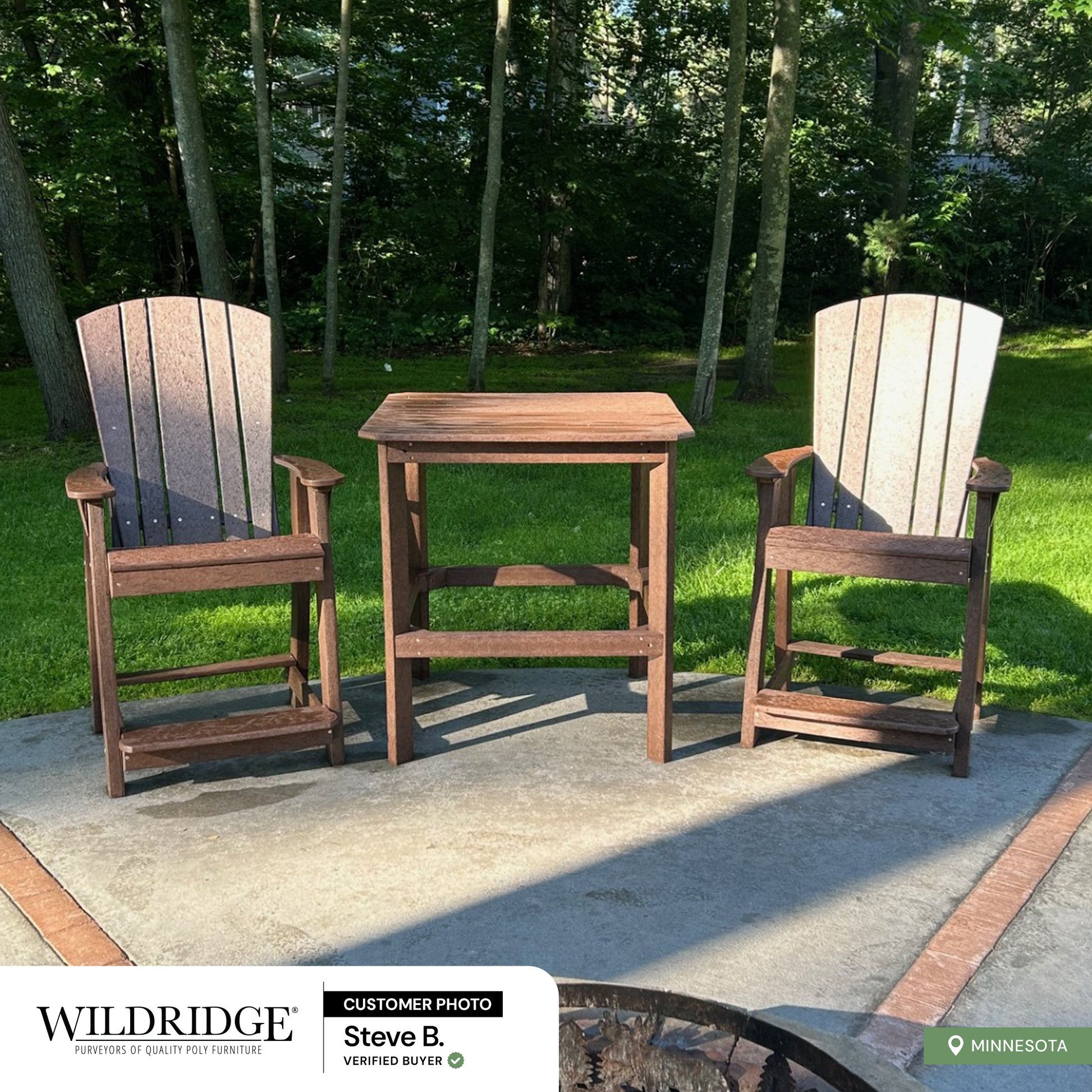 brown patio counter chairs with counter height table