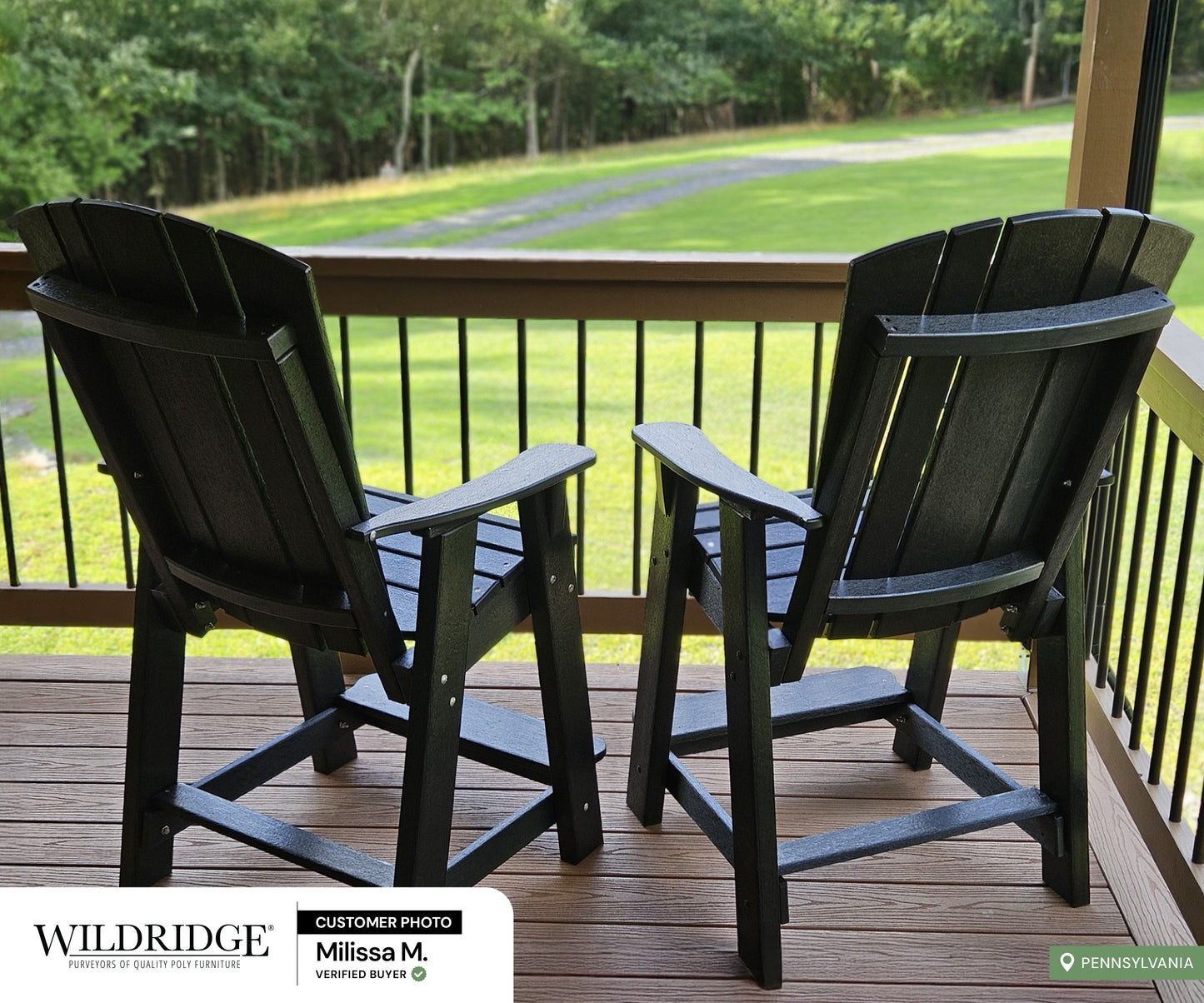 pair of Heritage Balcony Counter Chairs