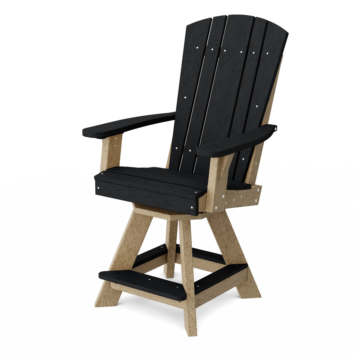 Heritage Balcony Swivel Counter Chair