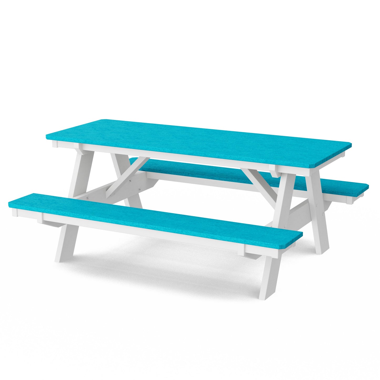 Heritage 72" Picnic Table with Attached Benches