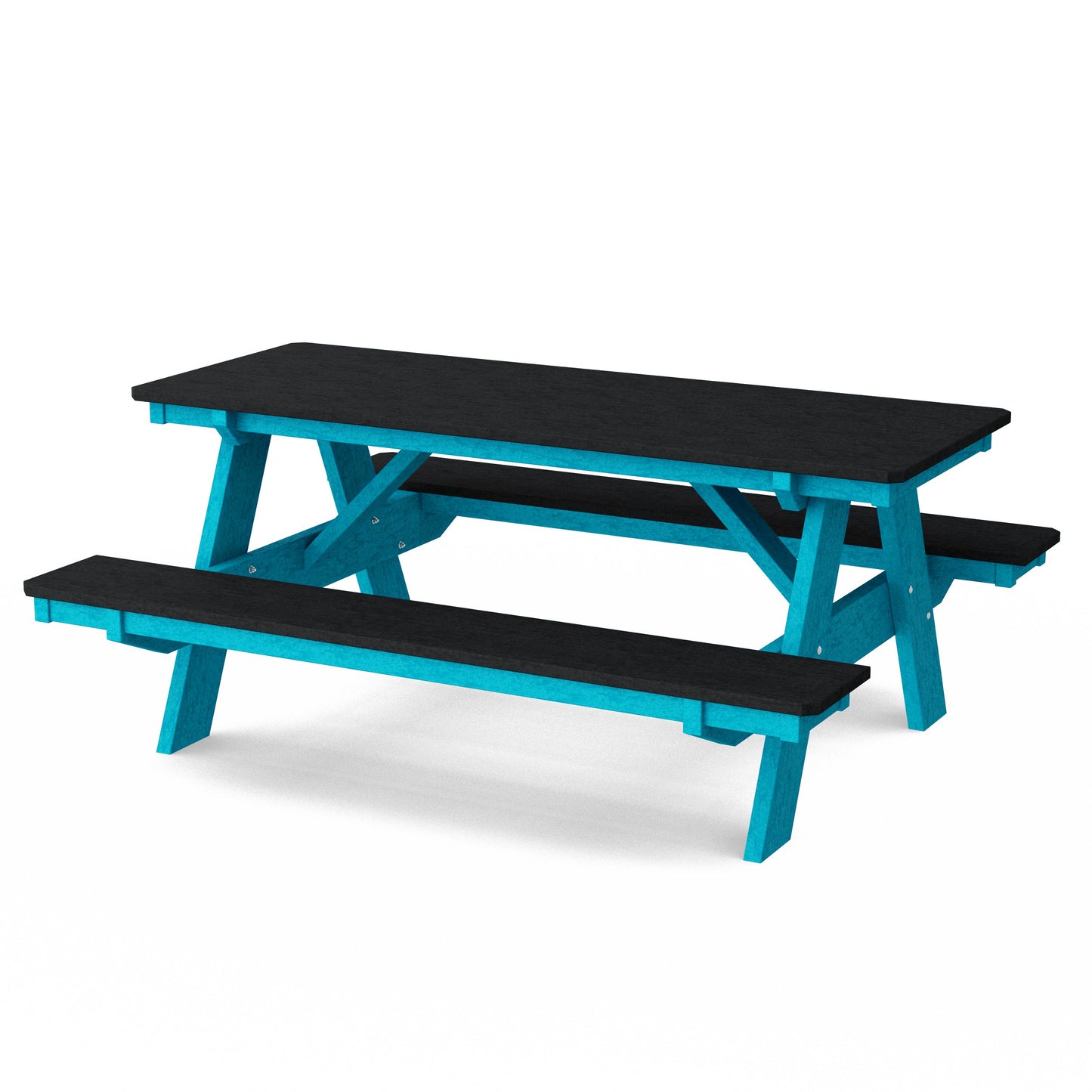 Heritage 72" Picnic Table with Attached Benches