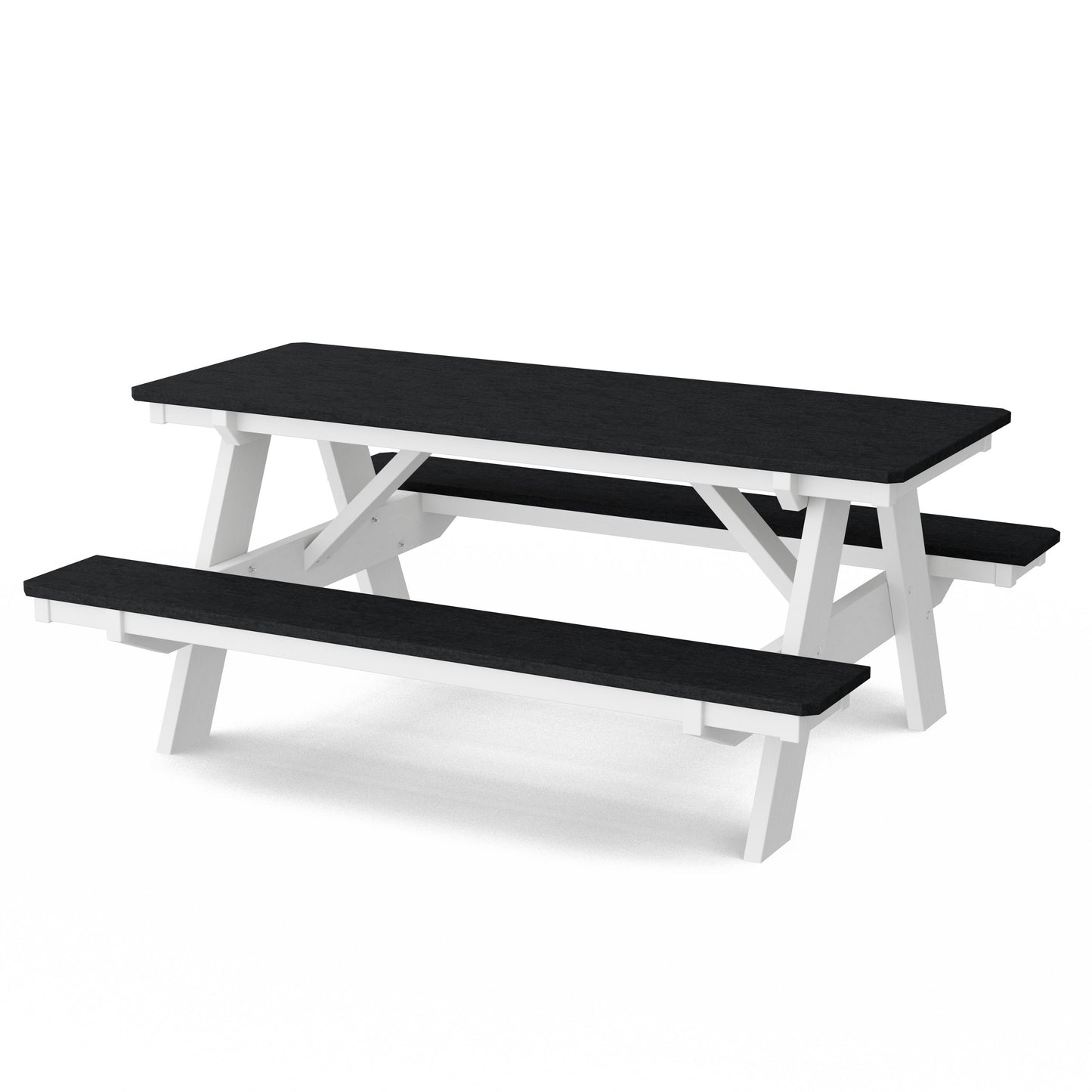 Heritage 72" Picnic Table with Attached Benches