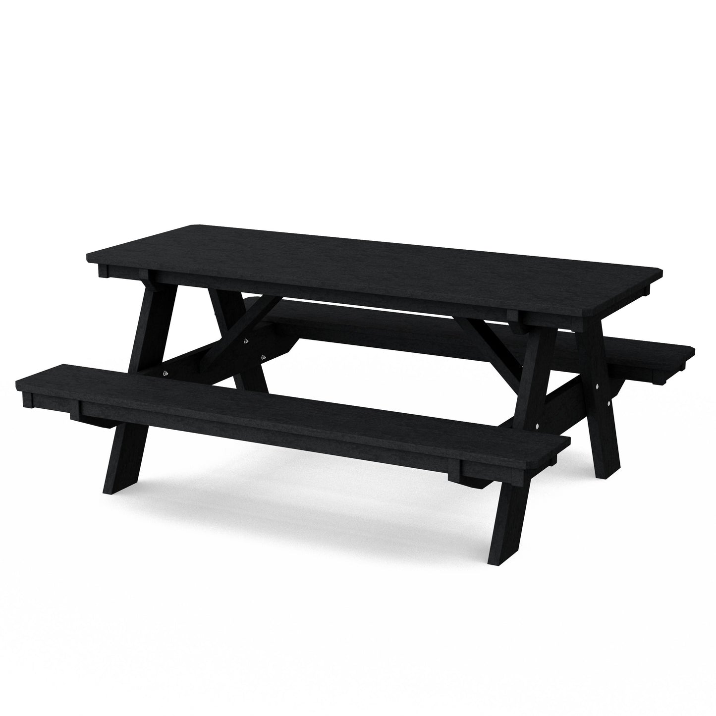 Heritage 72" Picnic Table with Attached Benches