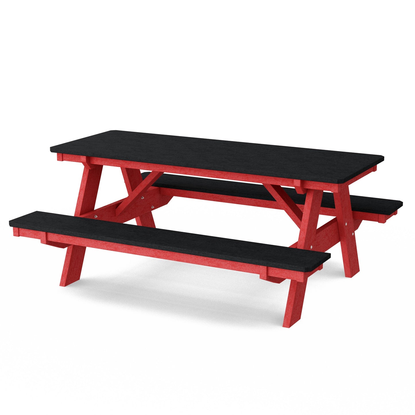 Heritage 72" Picnic Table with Attached Benches