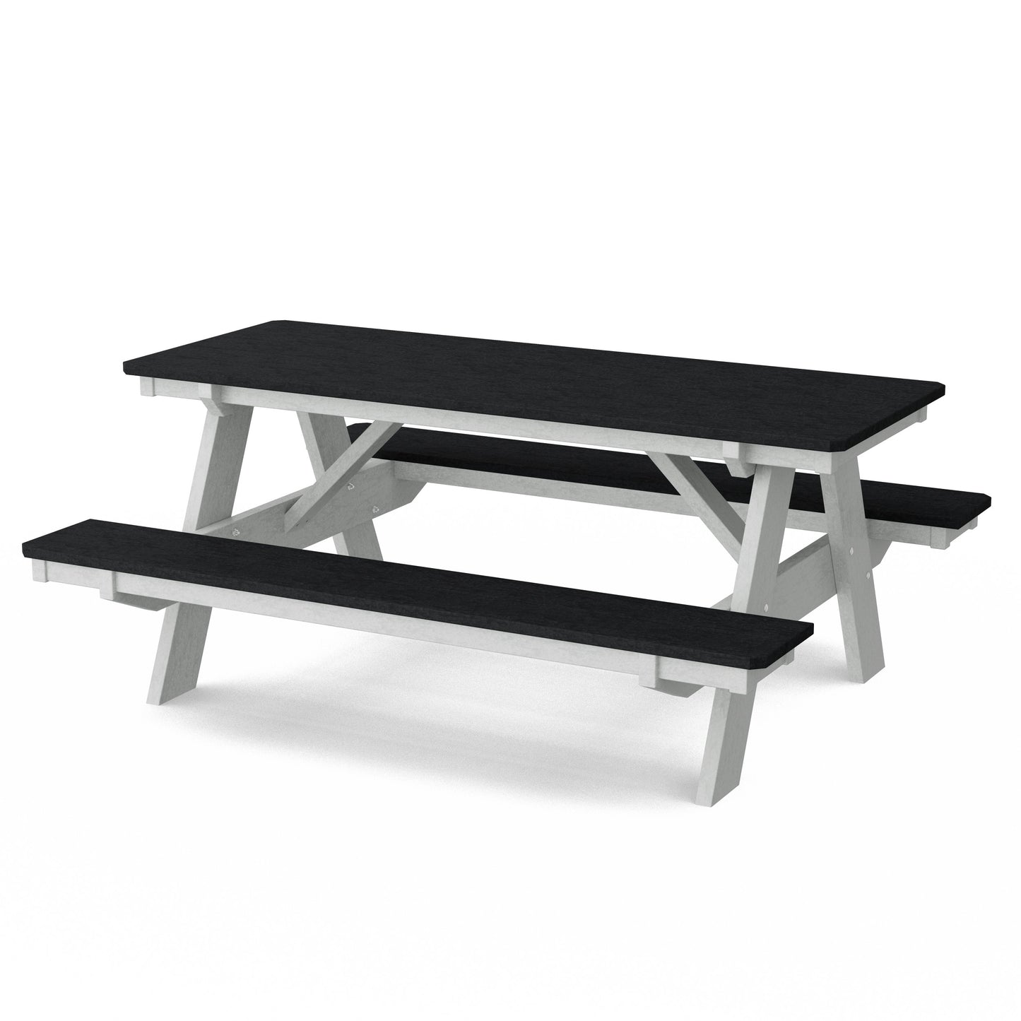 Heritage 72" Picnic Table with Attached Benches