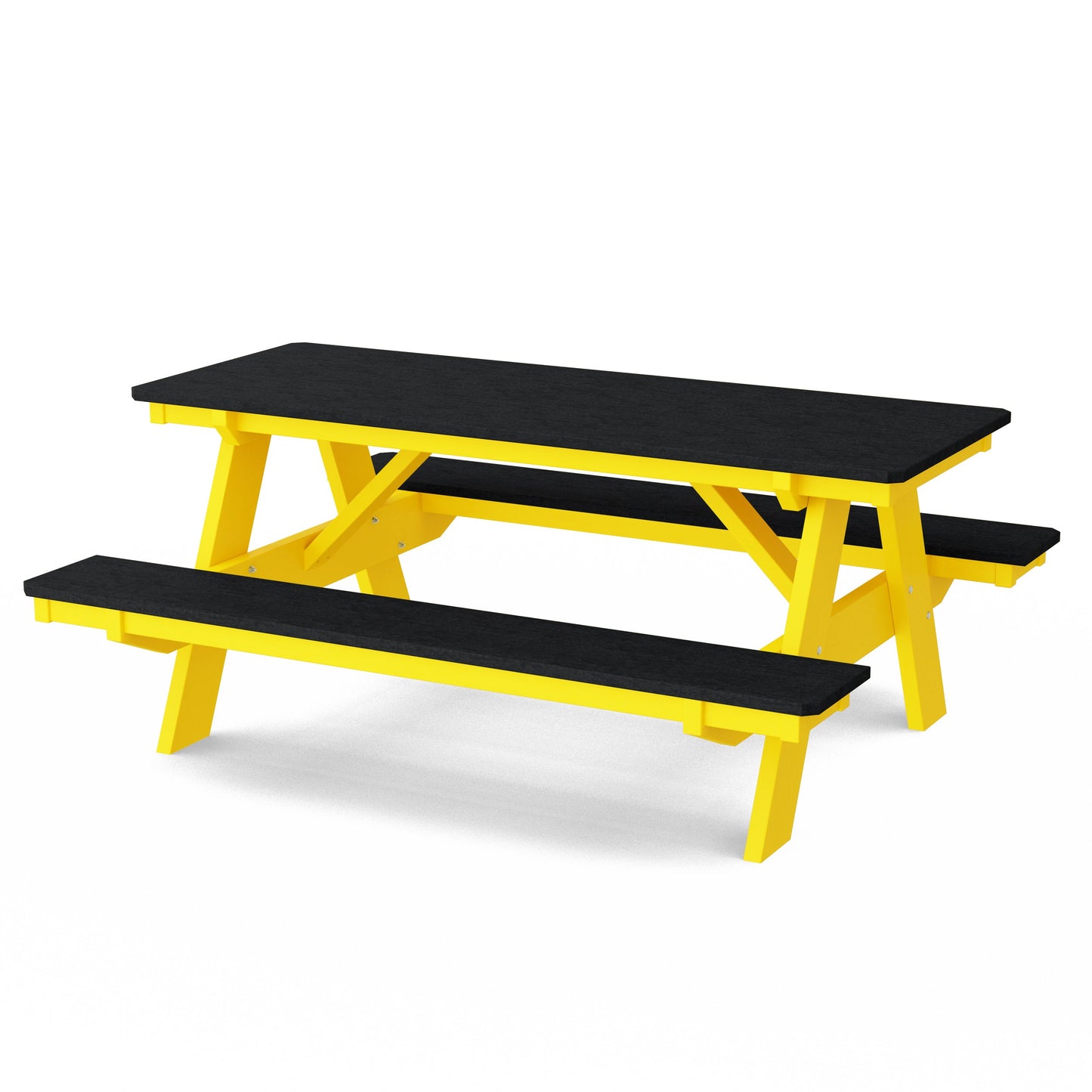 Heritage 72" Picnic Table with Attached Benches
