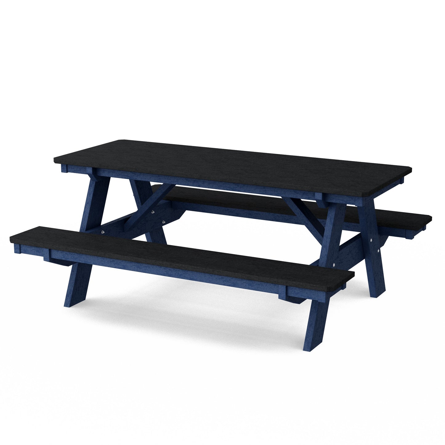 Heritage 72" Picnic Table with Attached Benches