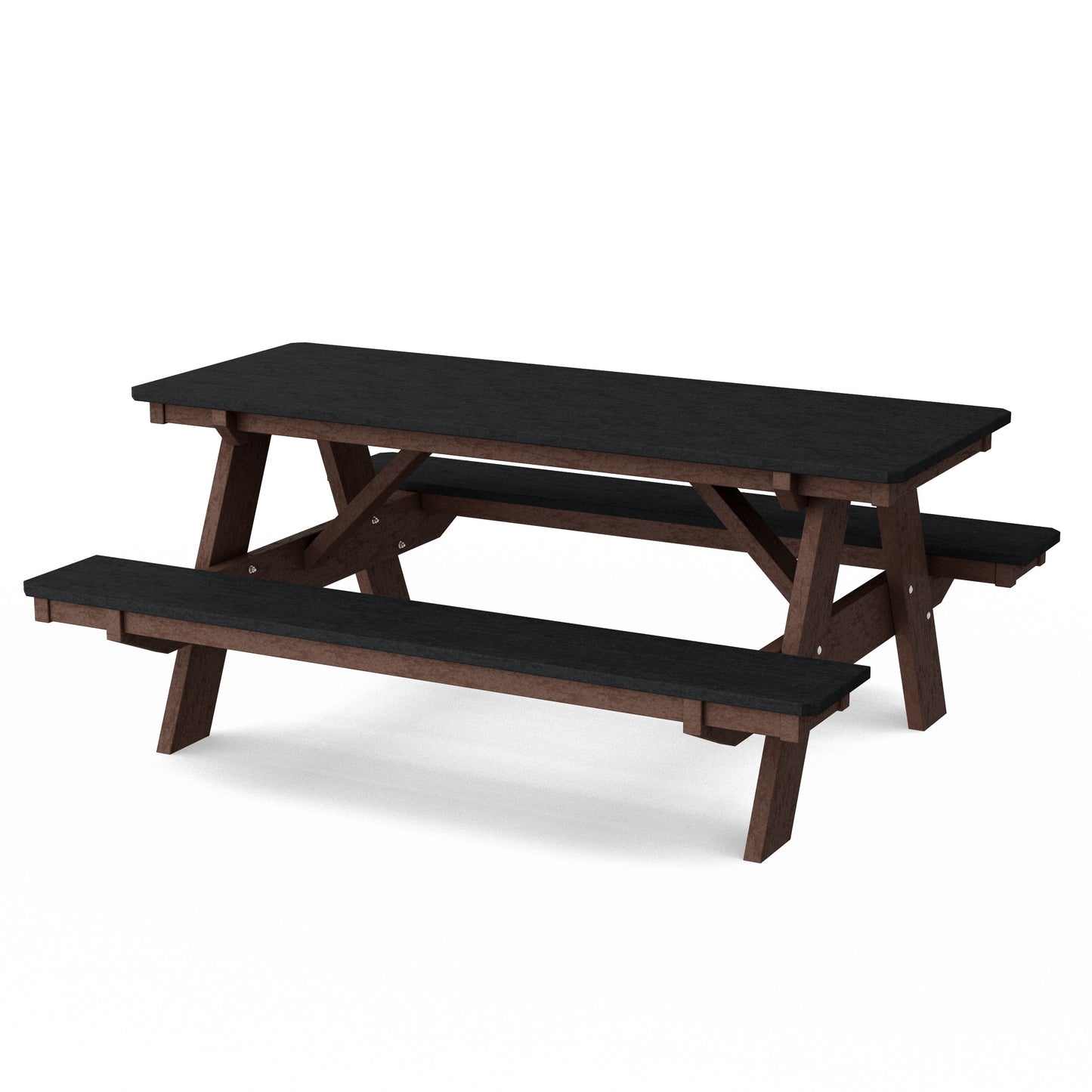 Heritage 72" Picnic Table with Attached Benches