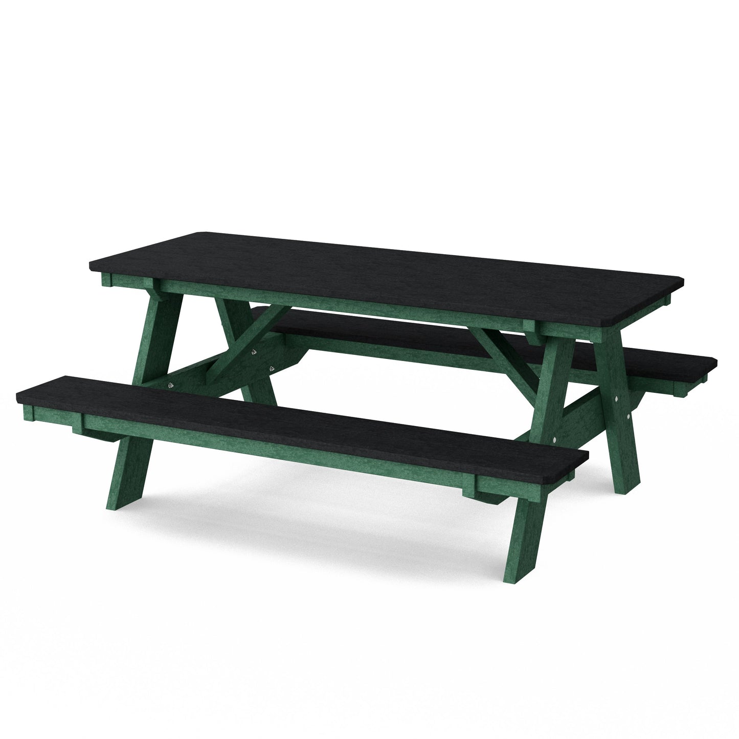 Heritage 72" Picnic Table with Attached Benches