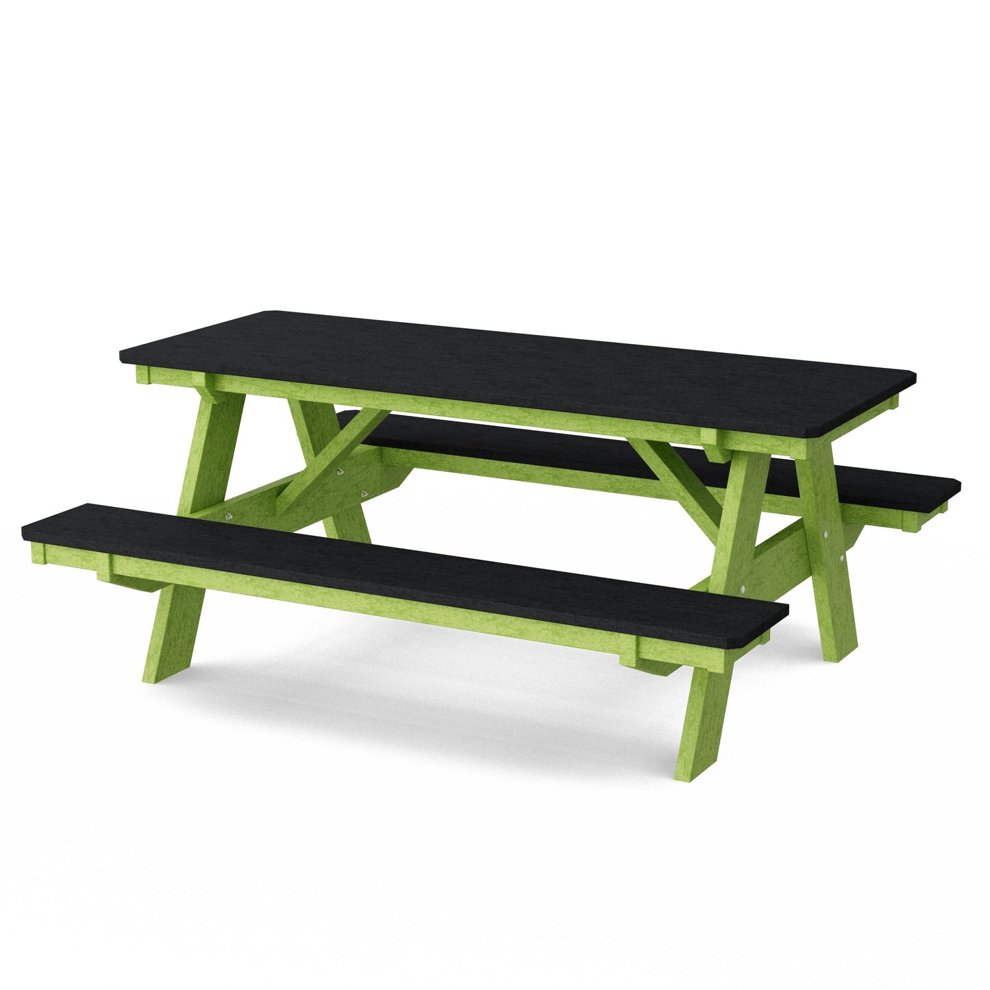 Heritage 72" Picnic Table with Attached Benches