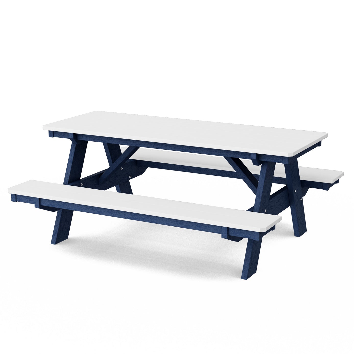 Heritage 72" Picnic Table with Attached Benches