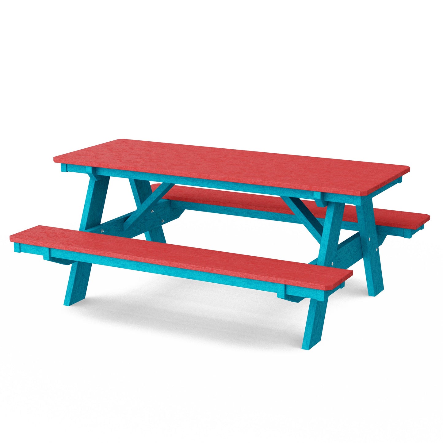 Heritage 72" Picnic Table with Attached Benches