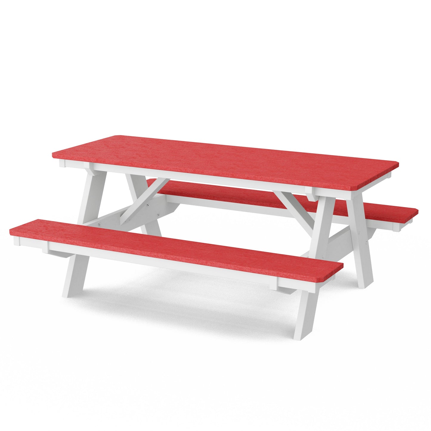 Heritage 72" Picnic Table with Attached Benches