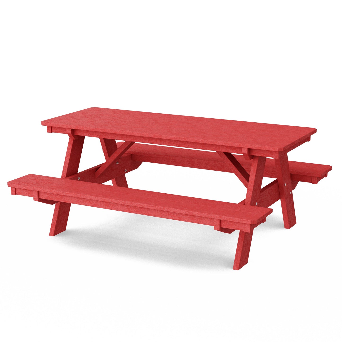 Heritage 72" Picnic Table with Attached Benches