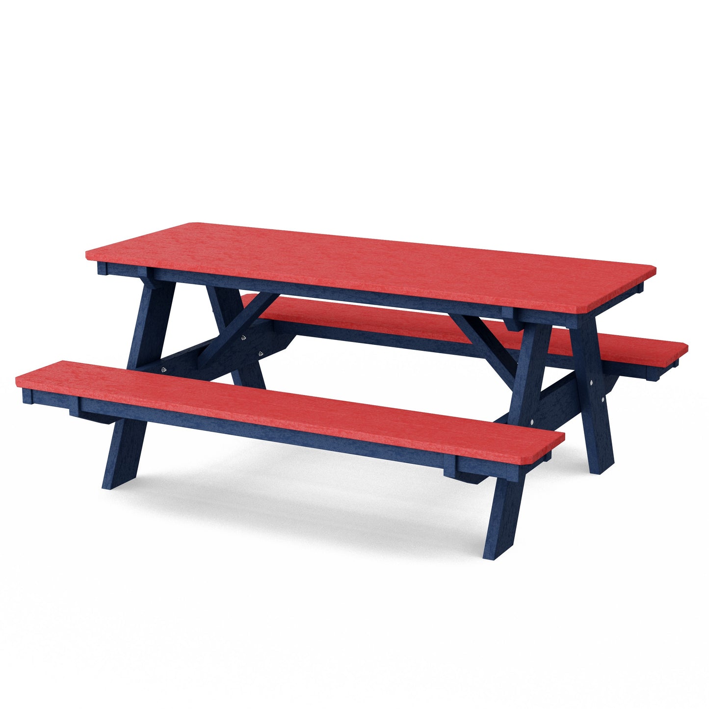 Heritage 72" Picnic Table with Attached Benches