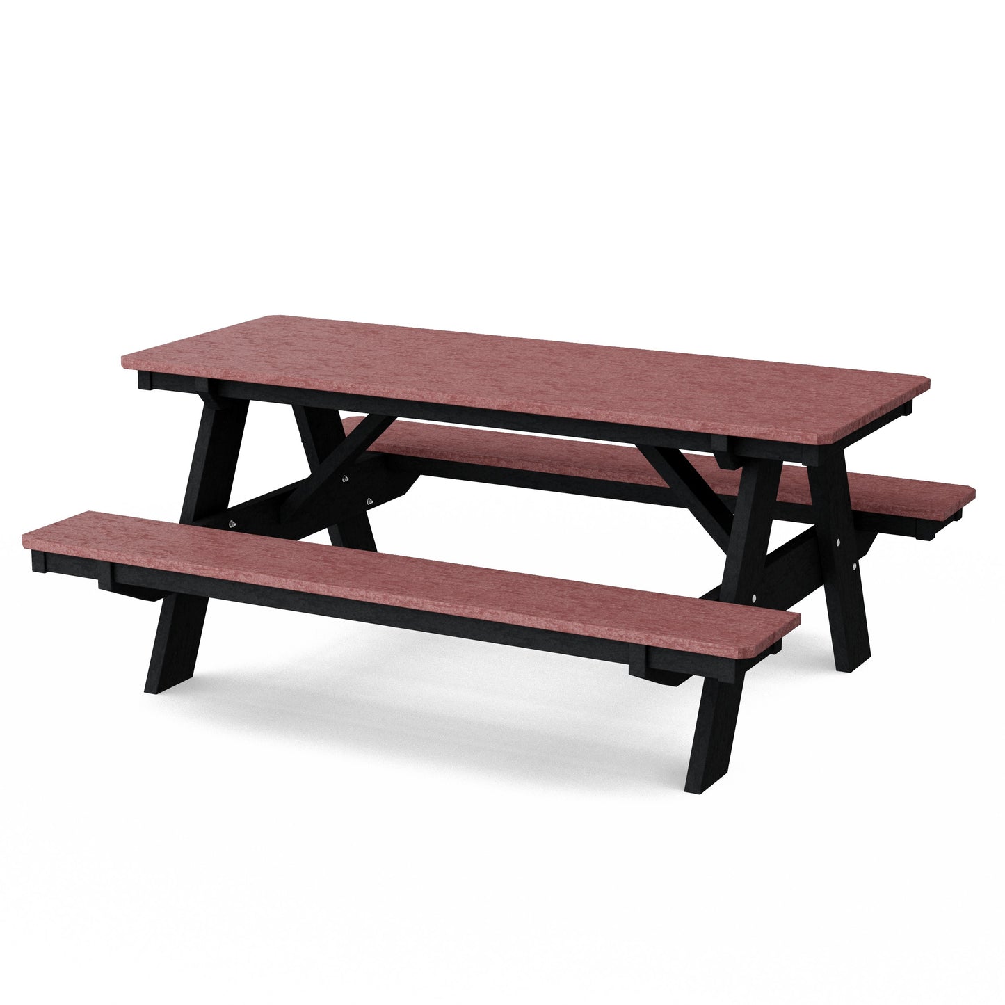Heritage 72" Picnic Table with Attached Benches