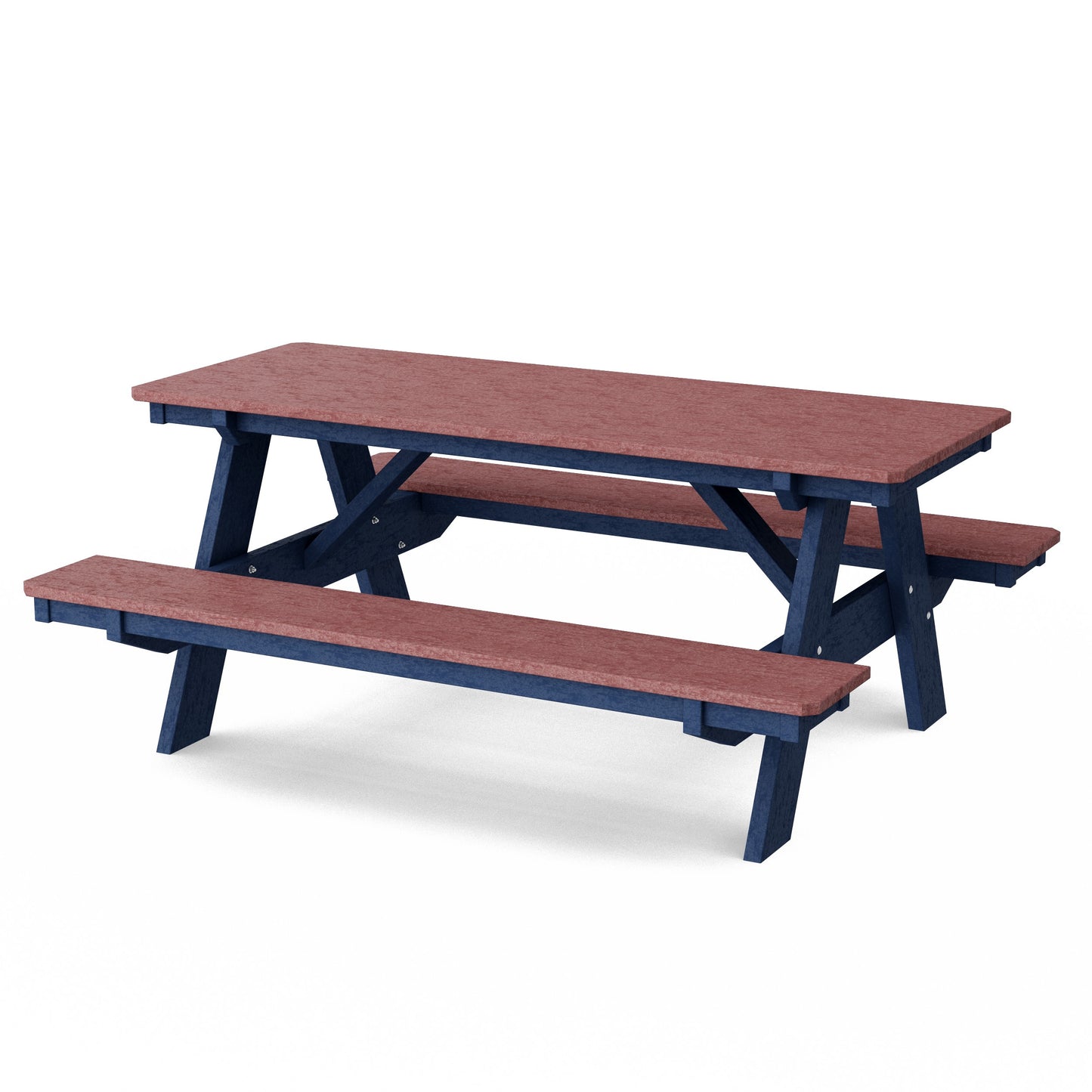 Heritage 72" Picnic Table with Attached Benches