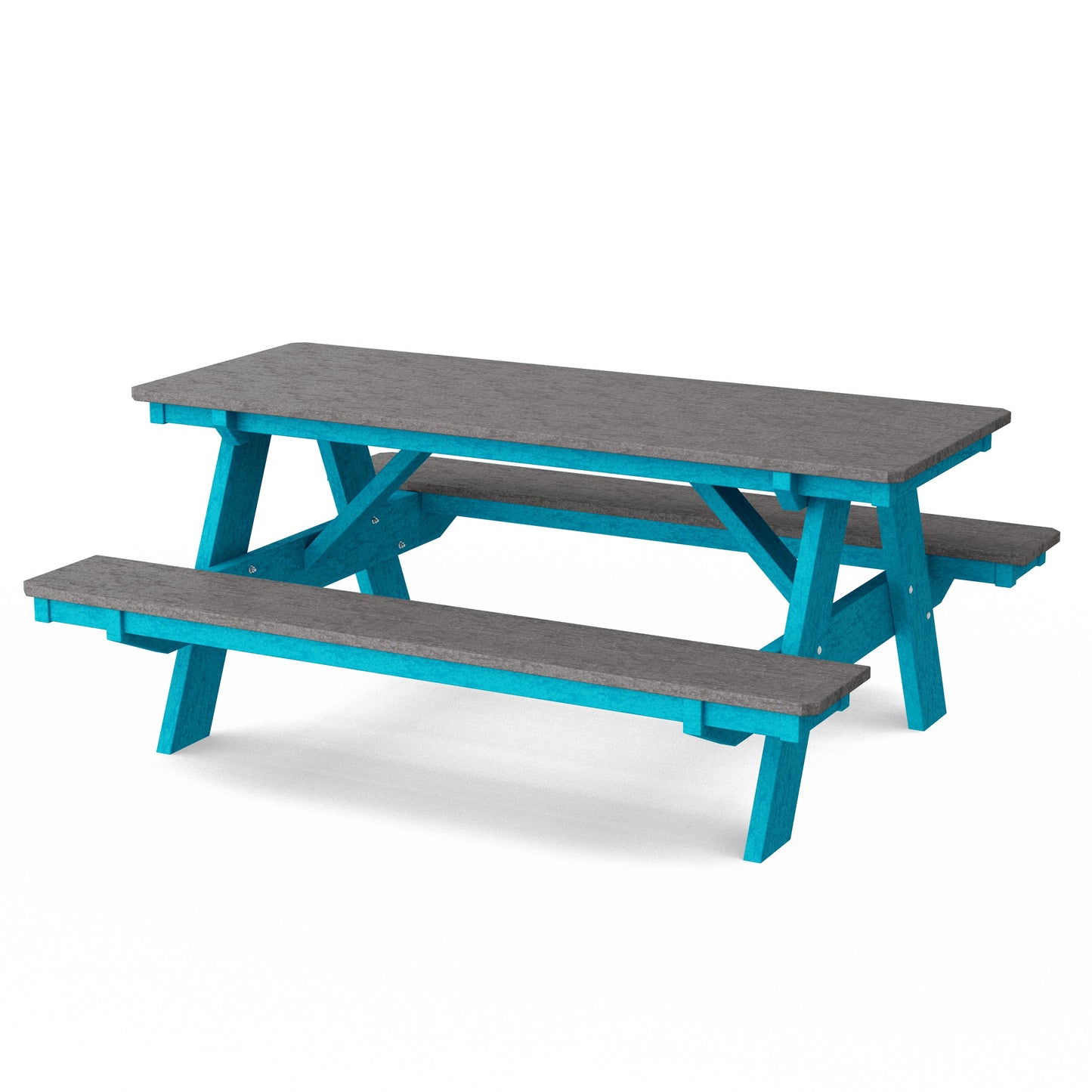 Heritage 72" Picnic Table with Attached Benches