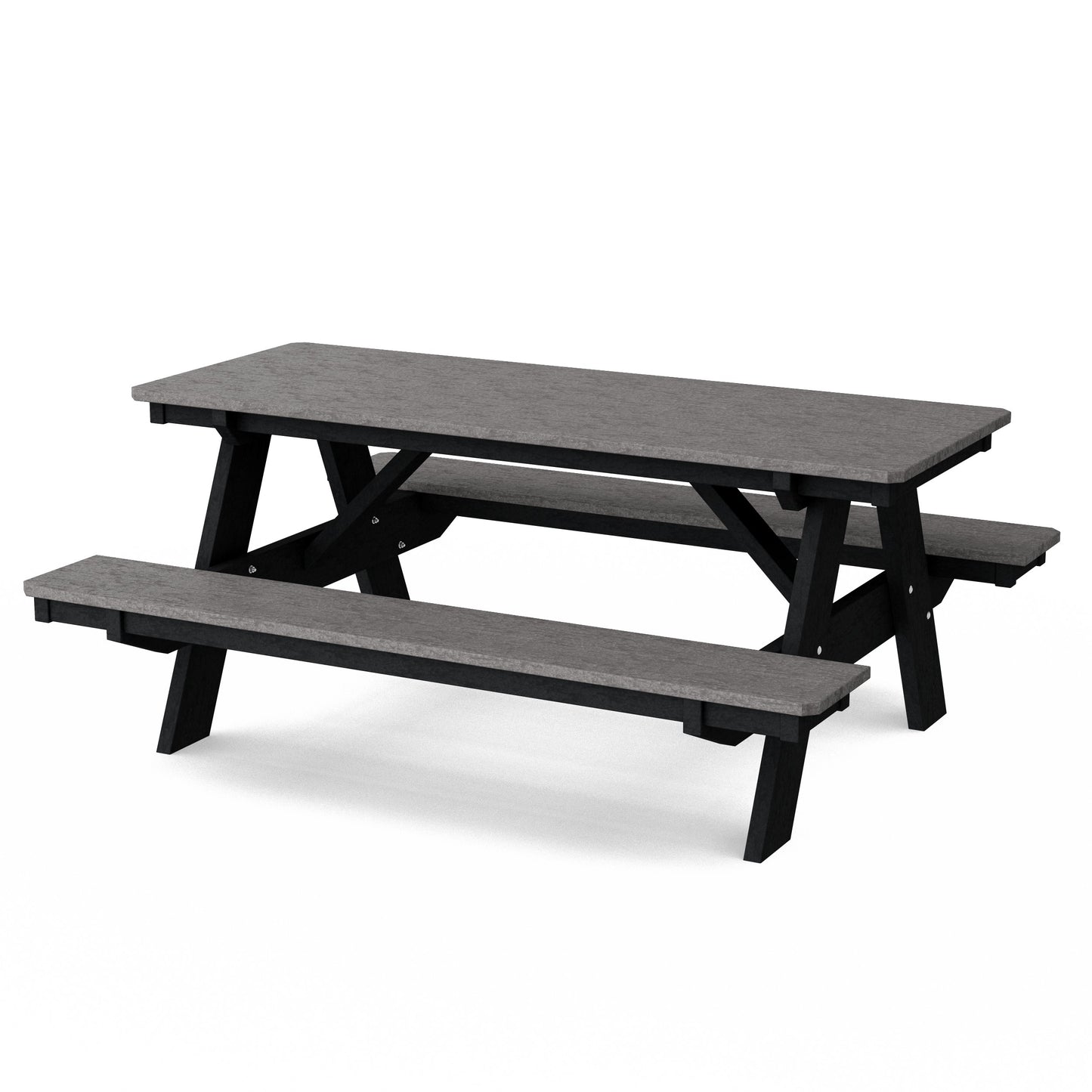 Heritage 72" Picnic Table with Attached Benches