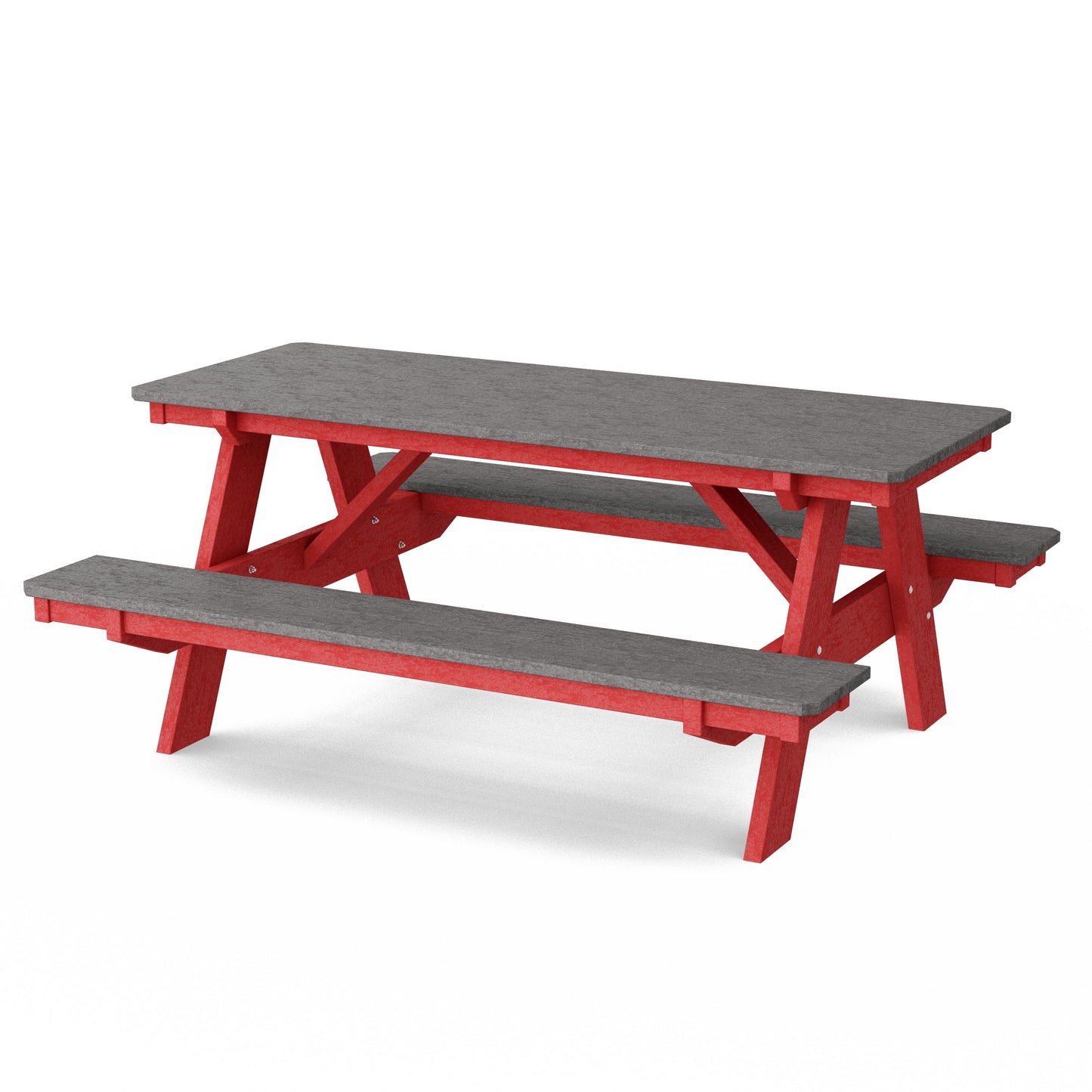 Heritage 72" Picnic Table with Attached Benches