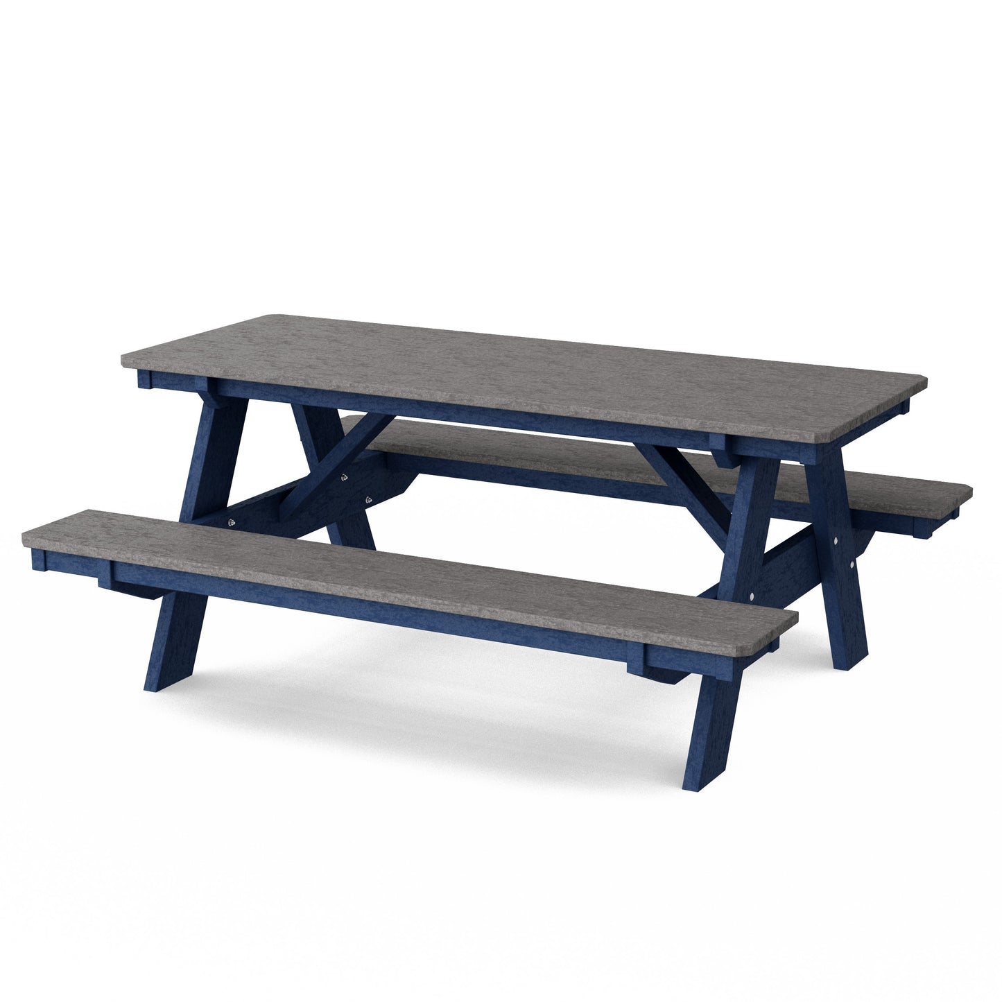 Heritage 72" Picnic Table with Attached Benches