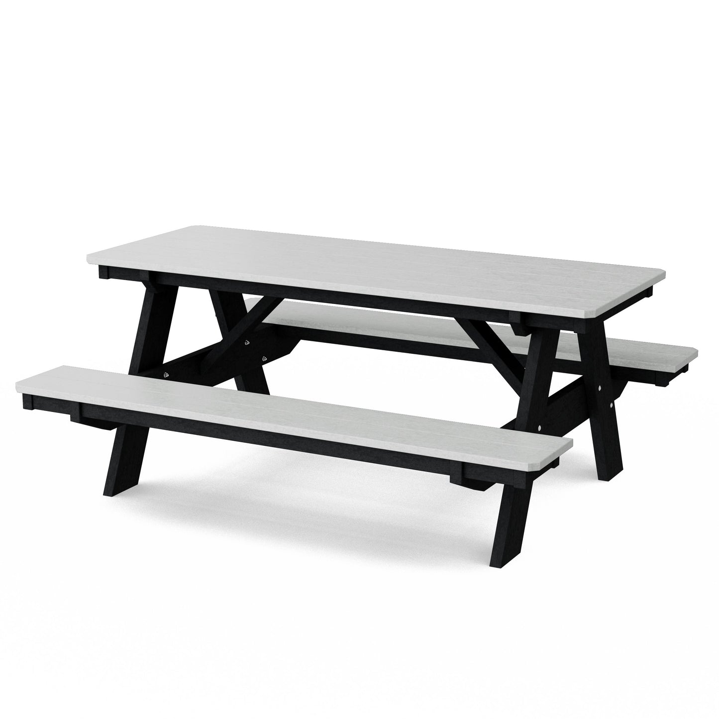 Heritage 72" Picnic Table with Attached Benches