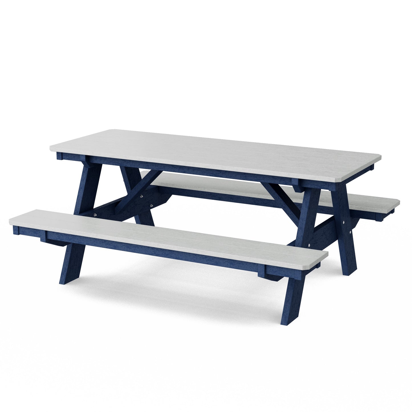 Heritage 72" Picnic Table with Attached Benches