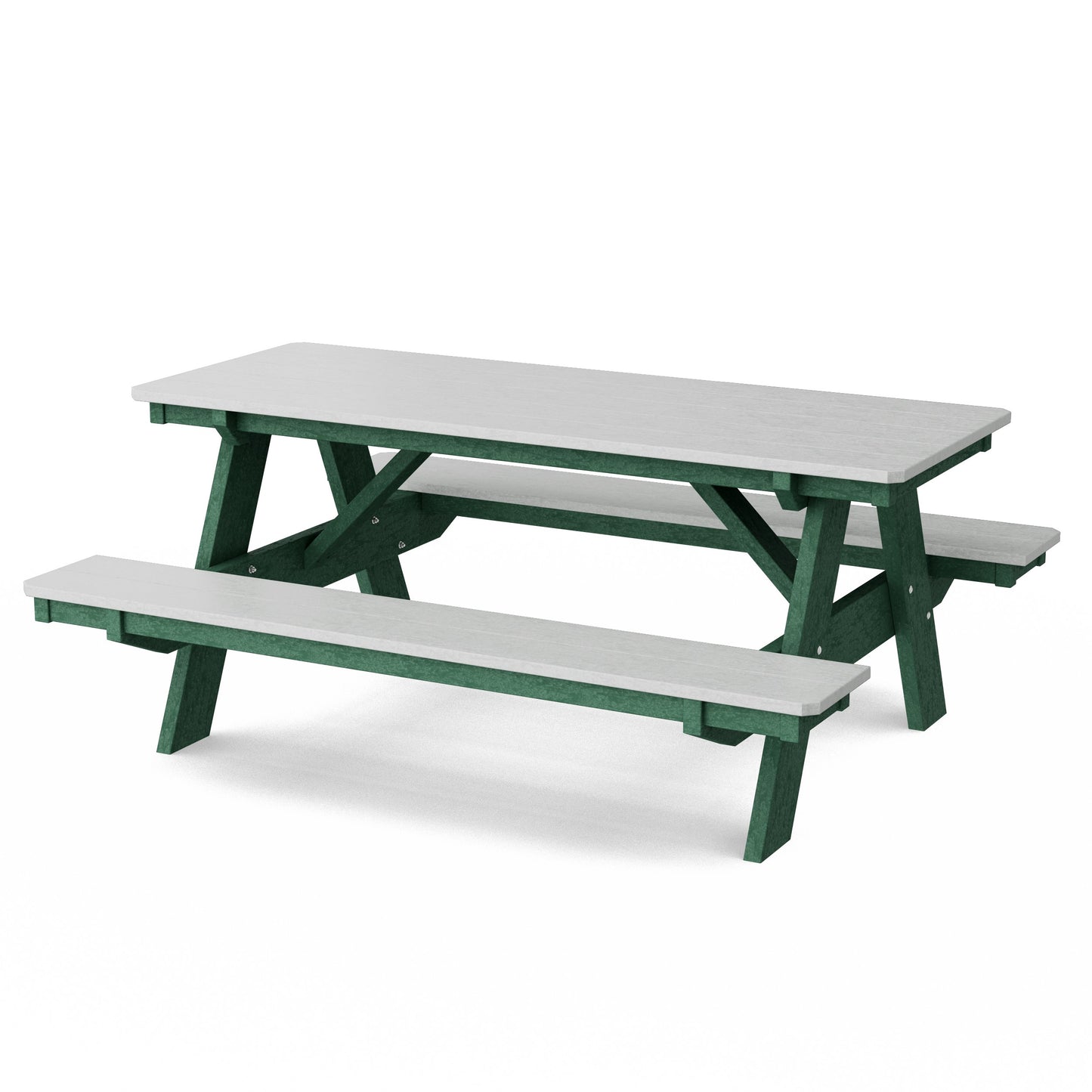 Heritage 72" Picnic Table with Attached Benches