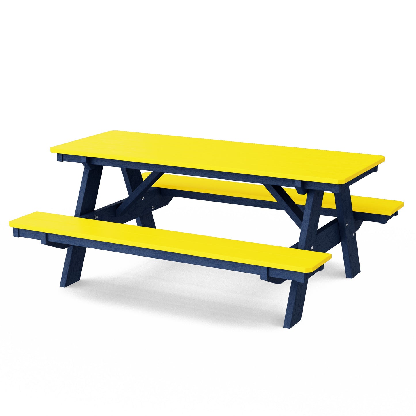 Heritage 72" Picnic Table with Attached Benches