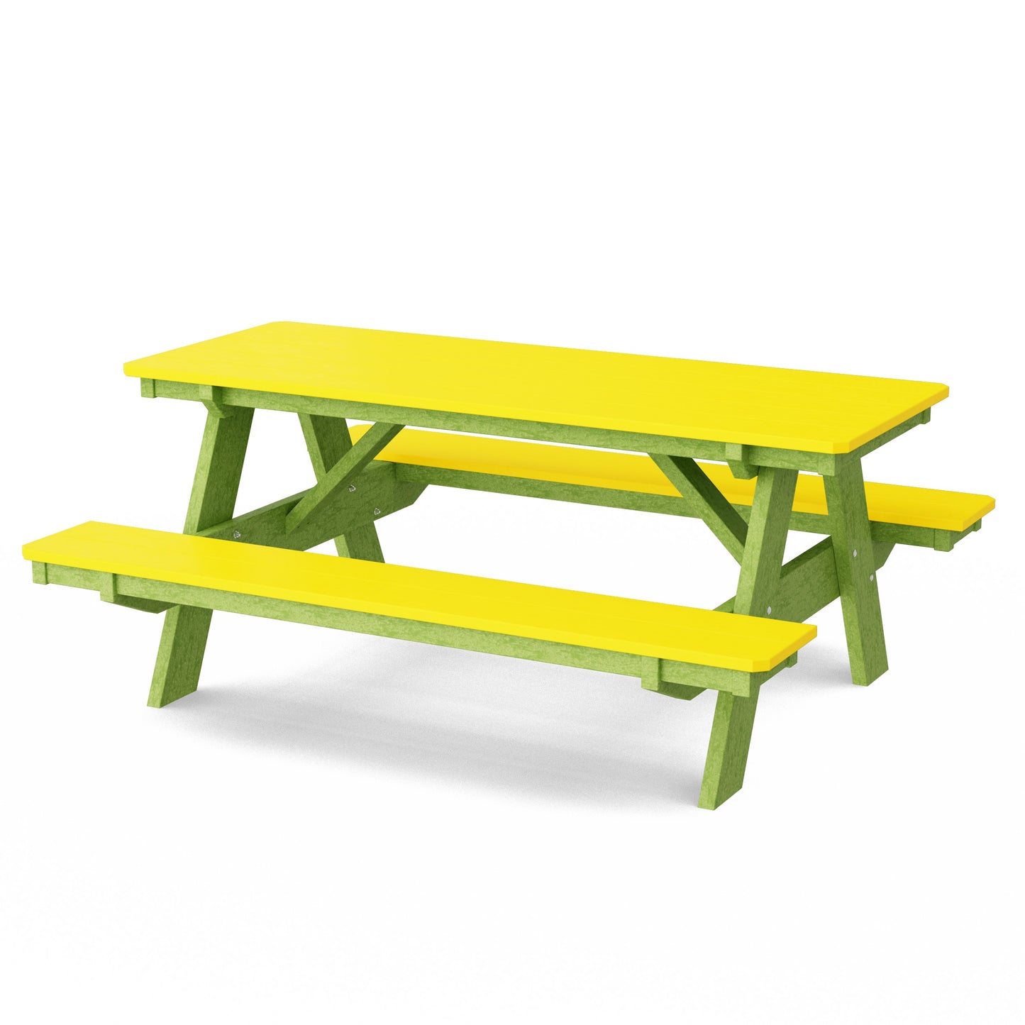 Heritage 72" Picnic Table with Attached Benches