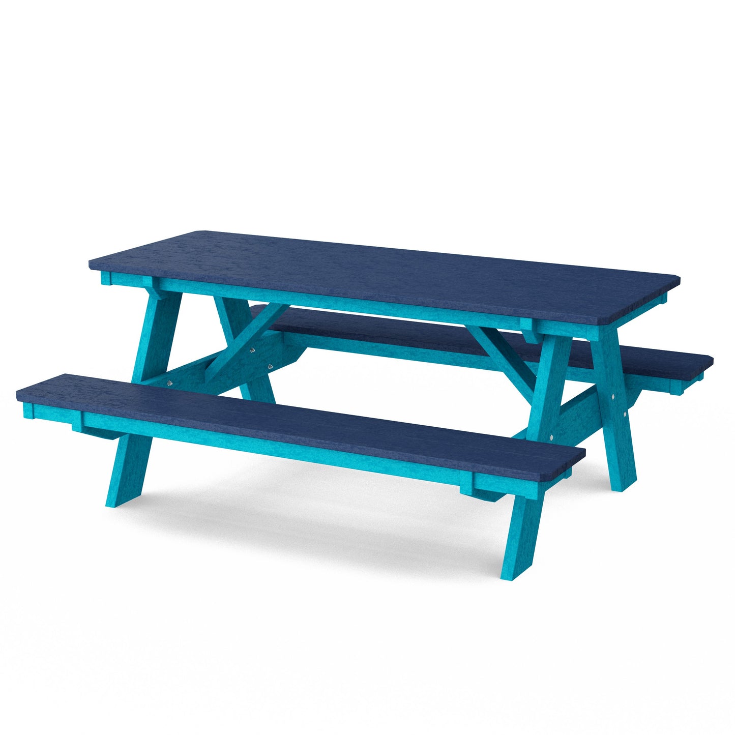 Heritage 72" Picnic Table with Attached Benches