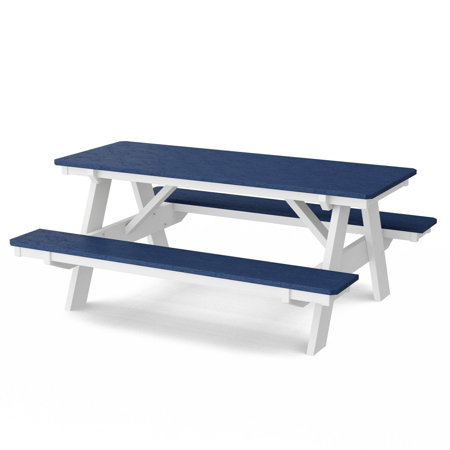 Heritage 72" Picnic Table with Attached Benches