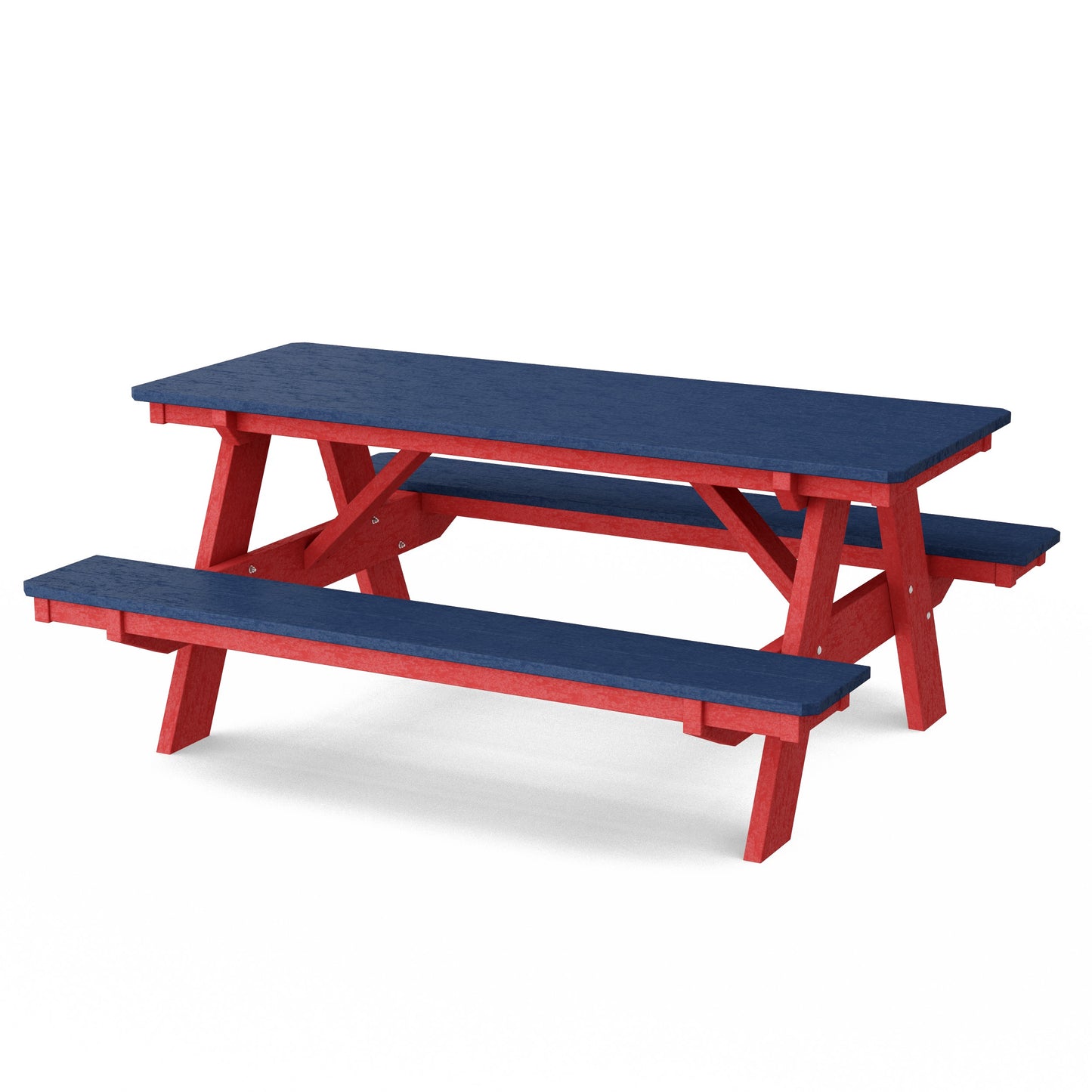 Heritage 72" Picnic Table with Attached Benches