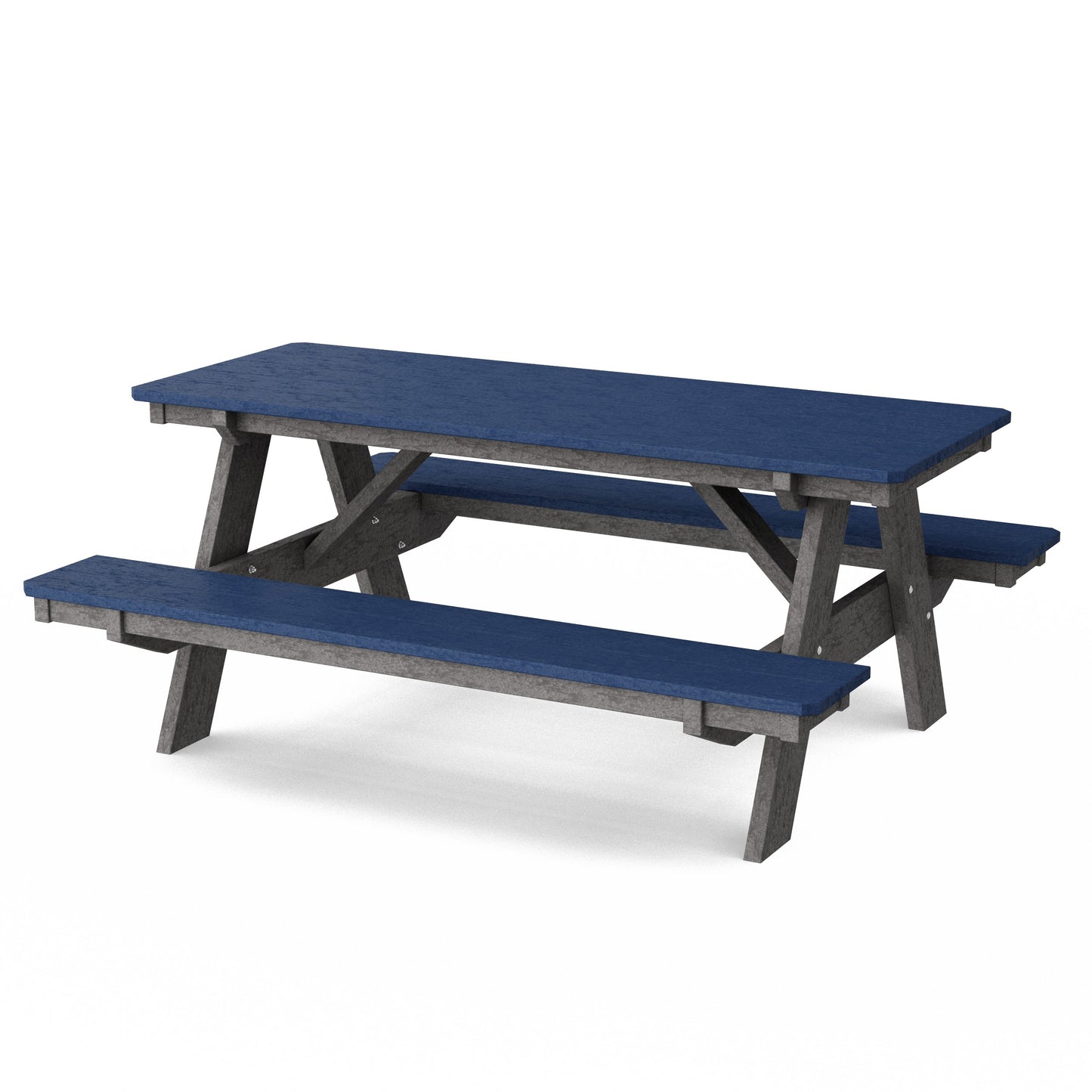 Heritage 72" Picnic Table with Attached Benches