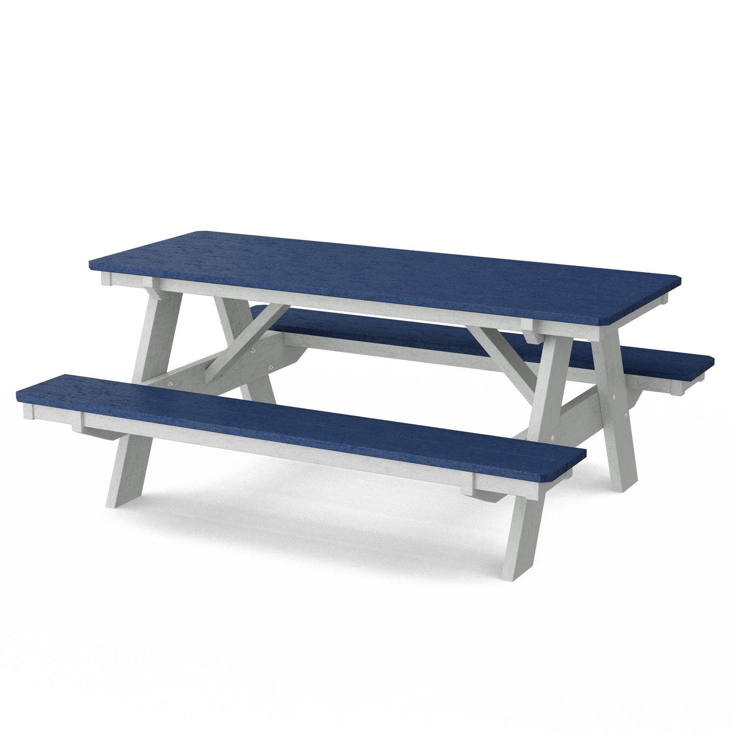 Heritage 72" Picnic Table with Attached Benches