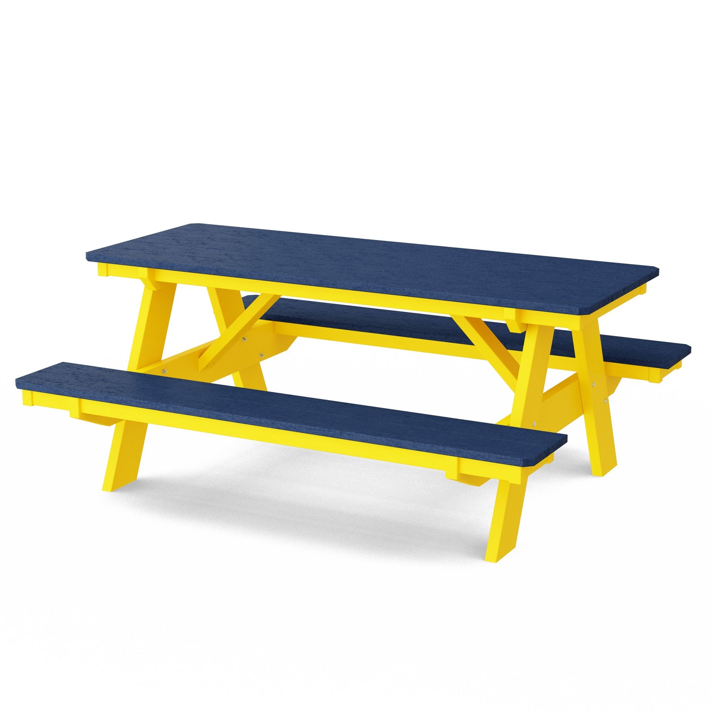 Heritage 72" Picnic Table with Attached Benches